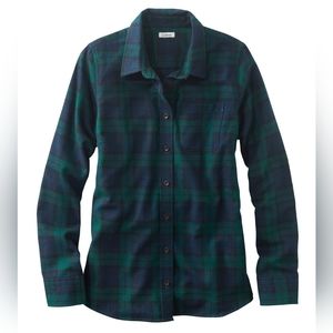 L.L. Bean Women's Scotch Plaid Flannel Shirt, Relaxed
